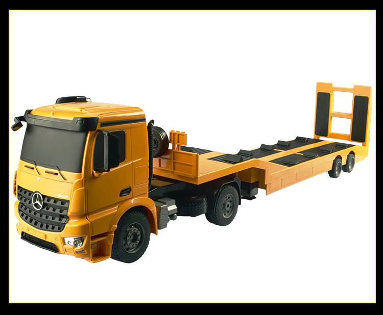拖车玩具遥控运输平板车拖车玩具大号遥控半挂卡车货车模型汽.